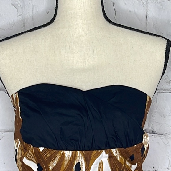 Ashley Stewart Strapless Sexy Brown White Black Dress Size… - Picture 2 of 5